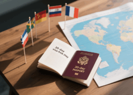 What is the calculation method for a 30-day visa-free stay?