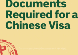 What documents are required for a Chinese visa application?